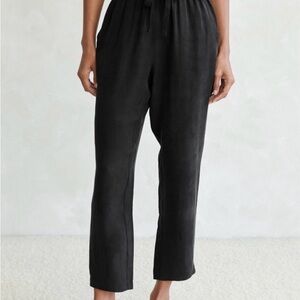 Jenni Kayne Navy Blue Cropped Drawstring Pants